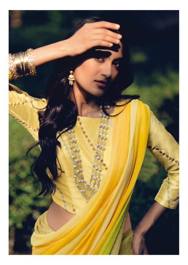 Kashvi Ananya Printed Georgette Fancy Ethnic Wear Saree Collection